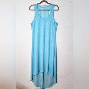Reel Legends Freeline Blue Racerback Dress Sz Medium Asymmetrical Swim Coverup